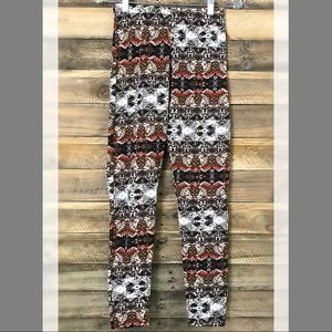 Shosho fleece lined print leggings